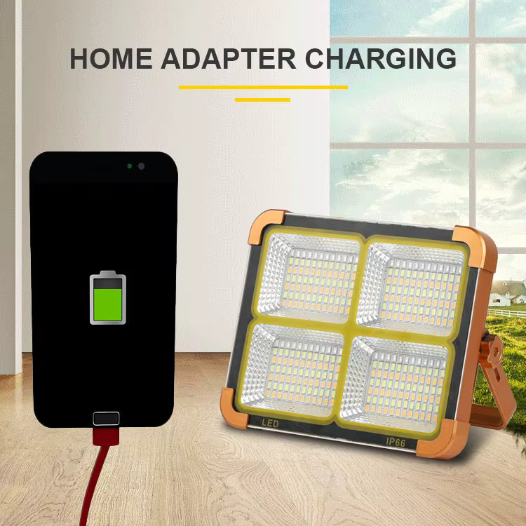 Sun Harbour | Solar LED Flood Light | USB Rechargeable Power Bank | Portable Camping Led Solar Flashlight | Emergency Camping Light | SunHarbour D-Series D8
