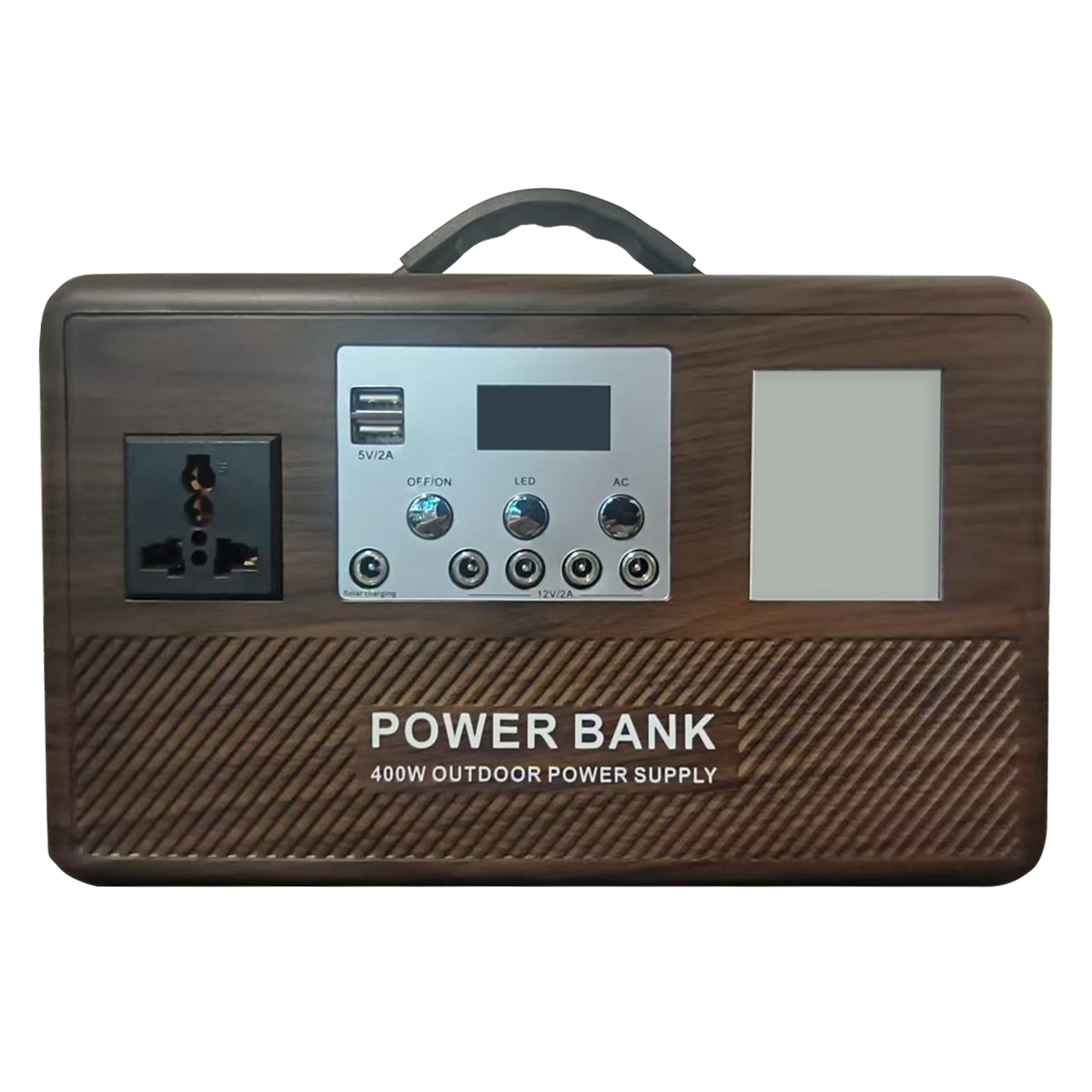 Sun Harbour | 300W LiFePO4 Portable Power Station | Wood Grain & Black Options | Lightweight Power Bank - Sun Harbour Energy GF-E300