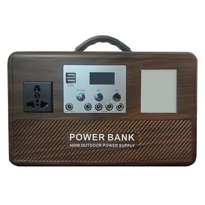Sun Harbour | 300W LiFePO4 Portable Power Station | Wood Grain & Black Options | Lightweight Power Bank - Sun Harbour Energy GF-E300