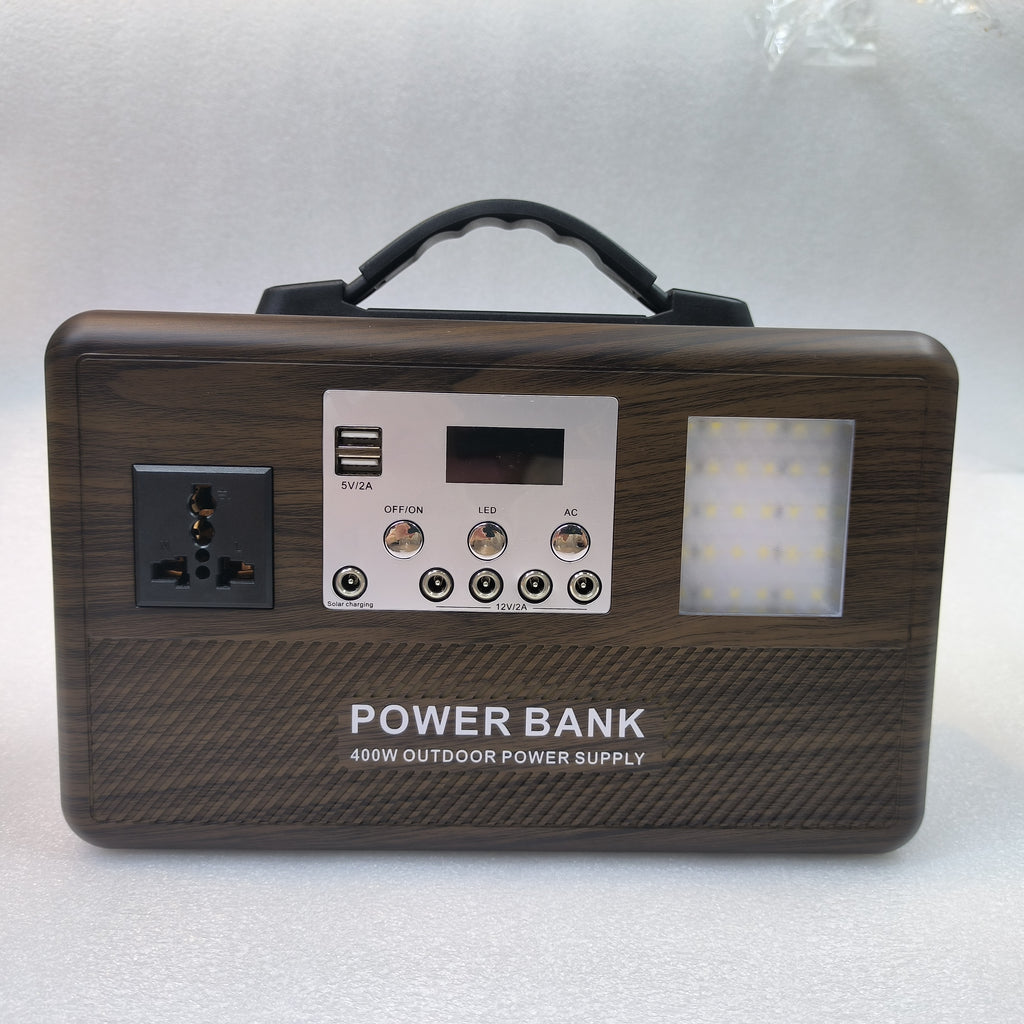 Sun Harbour | 300W LiFePO4 Portable Power Station | Wood Grain & Black Options | Lightweight Power Bank - Sun Harbour Energy GF-E300