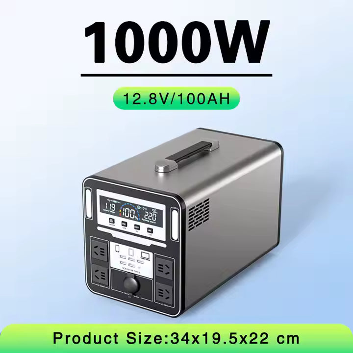 Sun Harbour | LiFePO4 Portable Power Station 500w 1000W 2000W 3000W | MPPT Solar Compatible | Outdoor Camping High Capacity Power Station - Sun Harbour Energy PES03