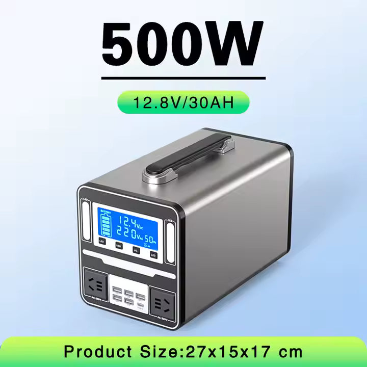 Sun Harbour | LiFePO4 Portable Power Station 500w 1000W 2000W 3000W | MPPT Solar Compatible | Outdoor Camping High Capacity Power Station - Sun Harbour Energy PES03