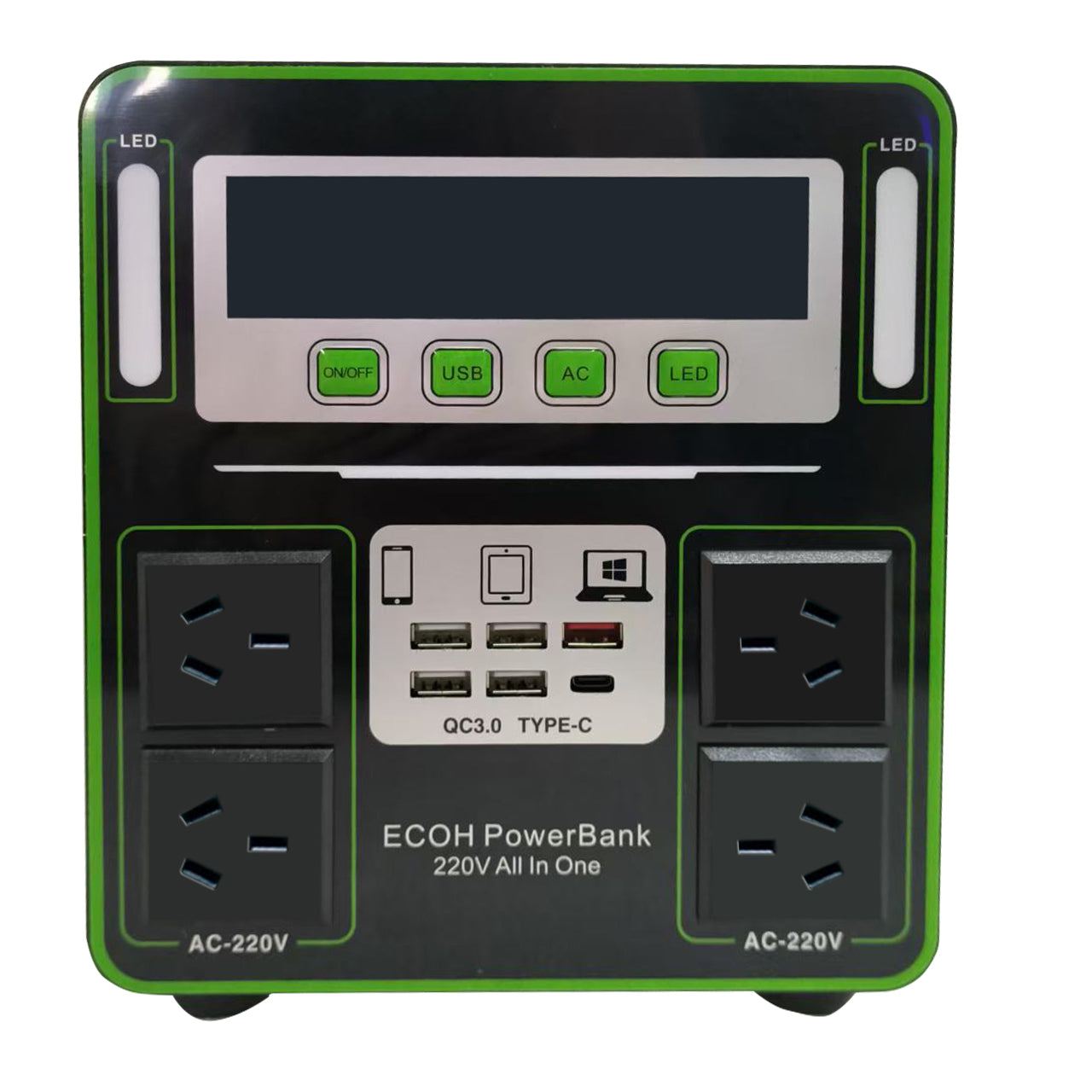 Sun Harbour | LiFePO4 Portable Power Station 500w 1000W 2000W 3000W | MPPT Solar Compatible | Outdoor Camping High Capacity Power Station - Sun Harbour Energy PES03