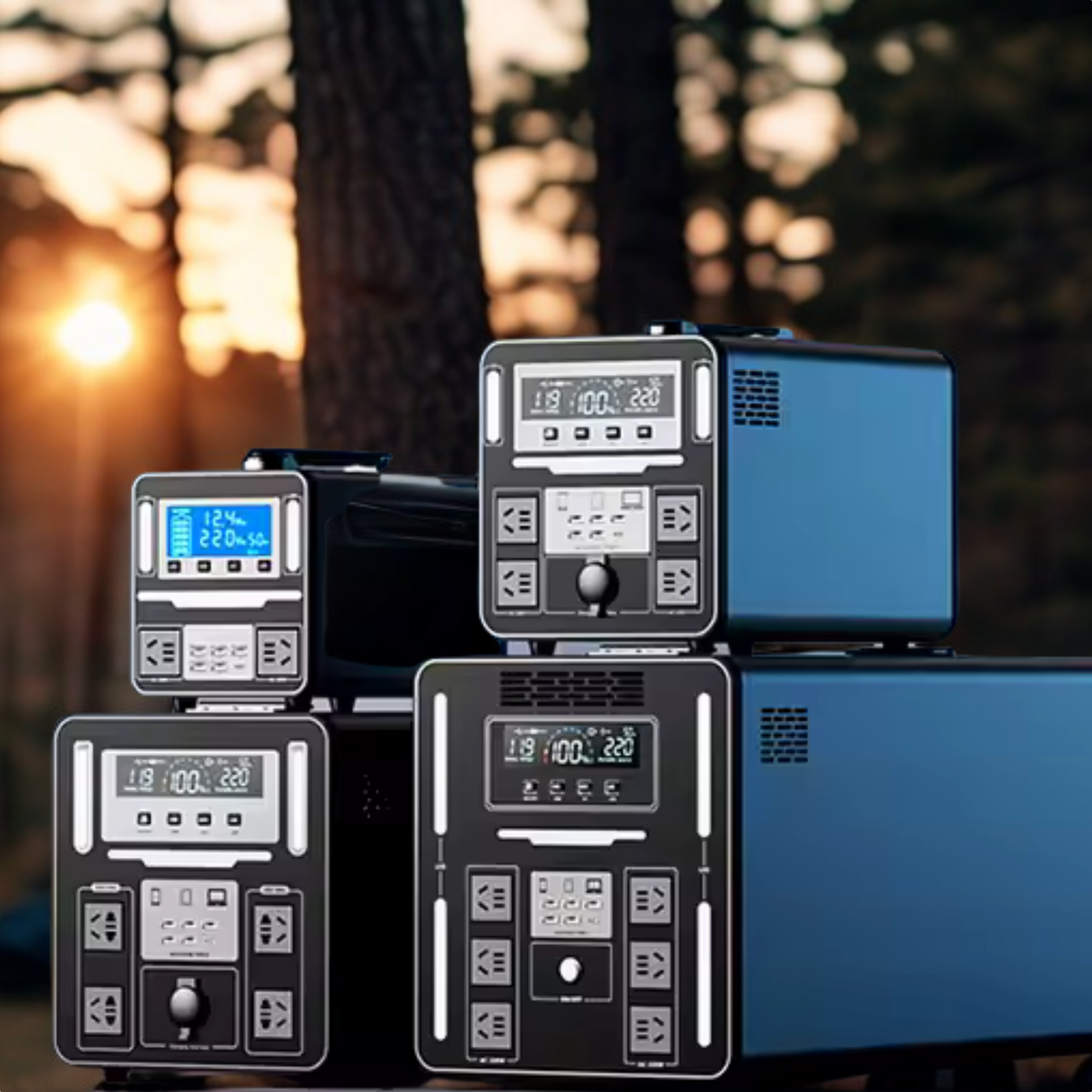 Sun Harbour | LiFePO4 Portable Power Station 500w 1000W 2000W 3000W | MPPT Solar Compatible | Outdoor Camping High Capacity Power Station - Sun Harbour Energy PES03