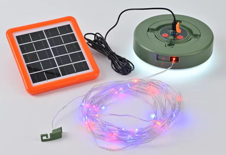 Sun Harbour | Solar 2000mAh LED Multi-Color & Warm White String Lights | 2-in-1 Rechargeable Tent Lantern | USB & Solar Charging - Sun Harbour Energy