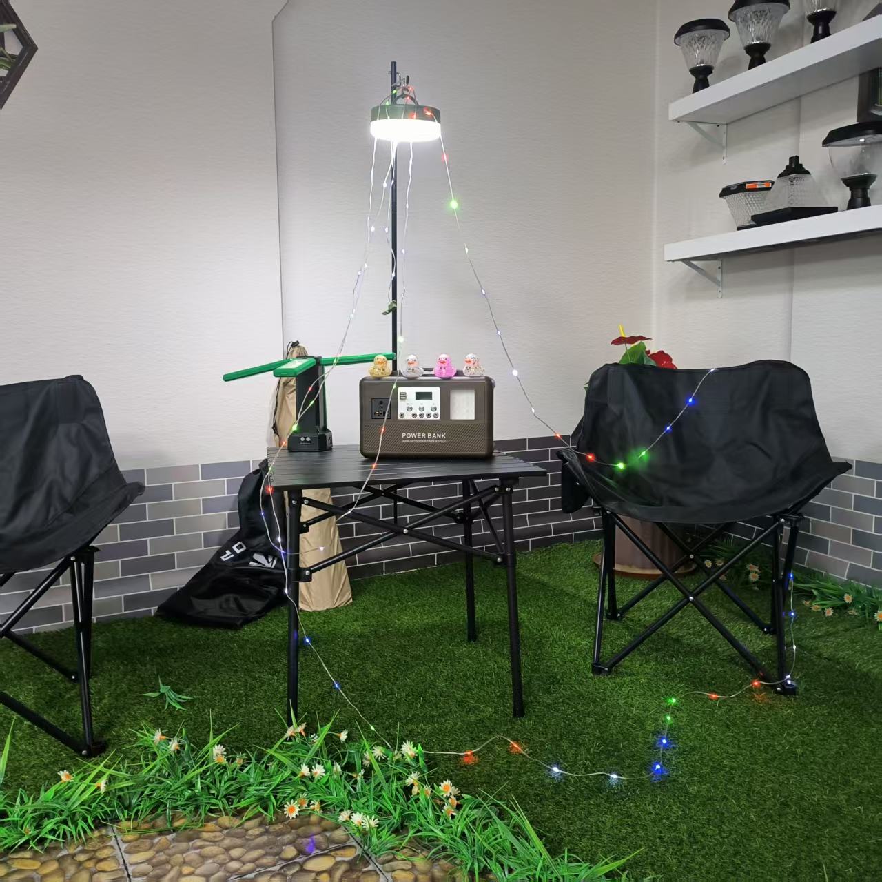 Sun Harbour | Solar 2000mAh LED Multi-Color & Warm White String Lights | 2-in-1 Rechargeable Tent Lantern | USB & Solar Charging - Sun Harbour Energy