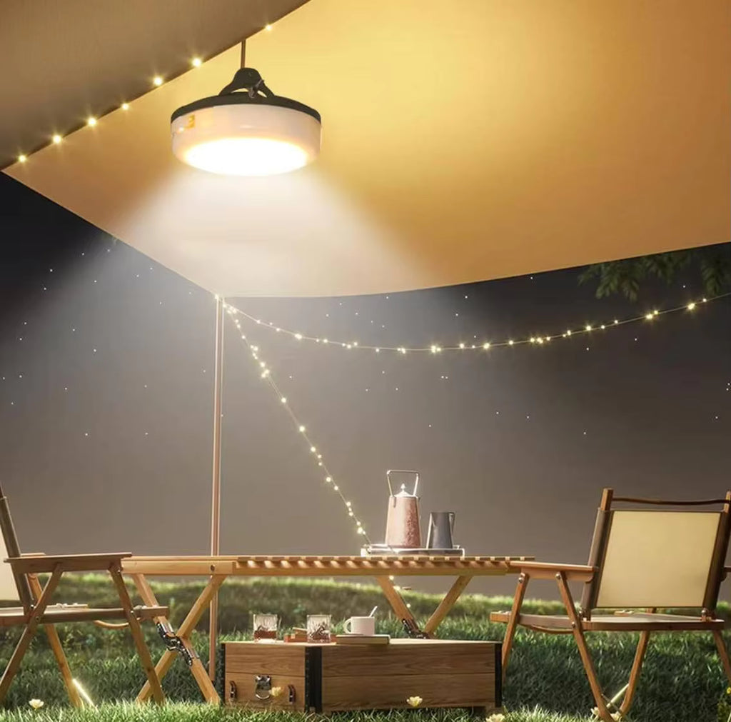 Sun Harbour | Solar 2000mAh LED Multi-Color & Warm White String Lights | 2-in-1 Rechargeable Tent Lantern | USB & Solar Charging - Sun Harbour Energy