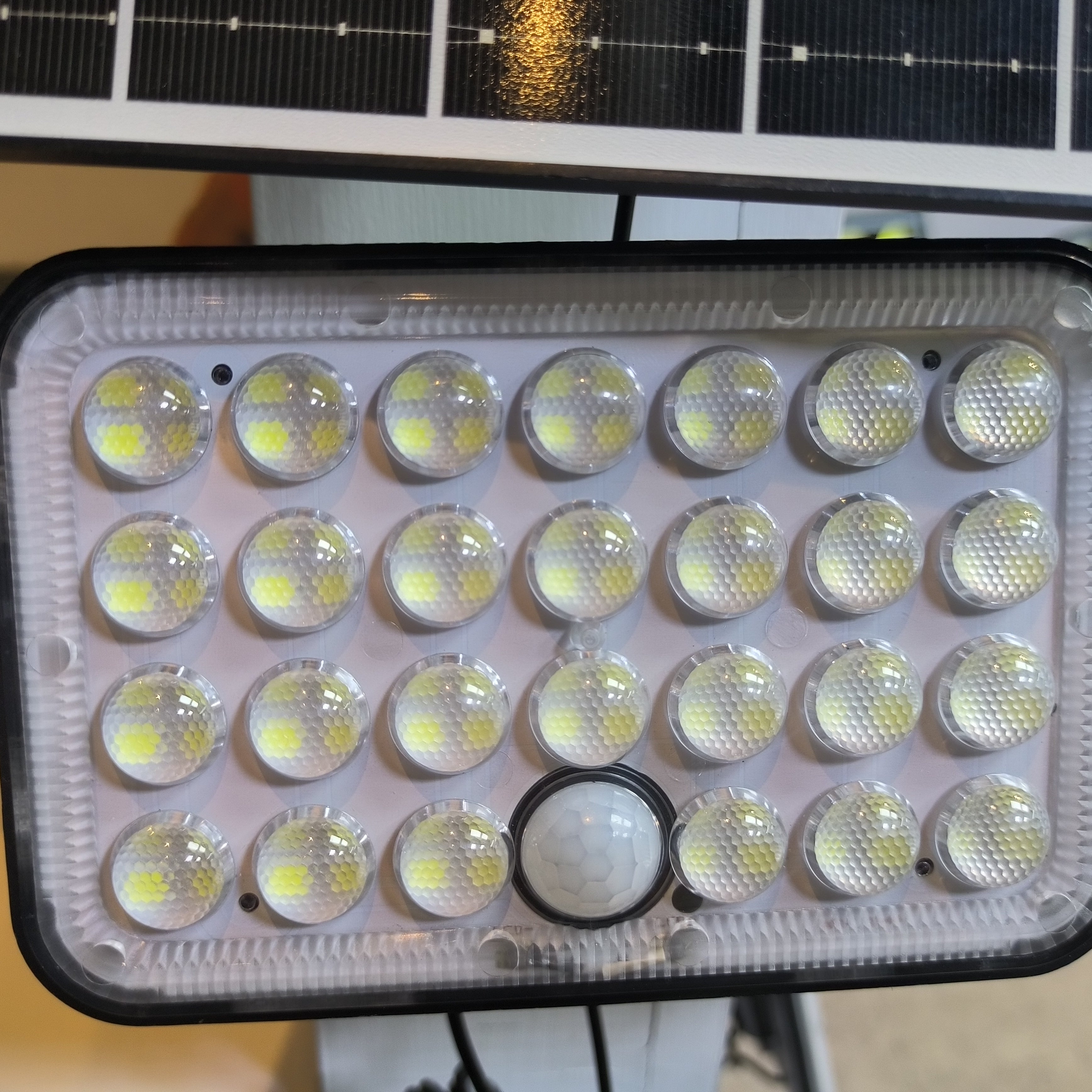 Sun Harbour | Solar Garden Wall Light | Waterproof 100W LED | Outdoor Solar Front Door Light | 3 Head Adjustable Flood Light | Sun Harbour Energy BD100