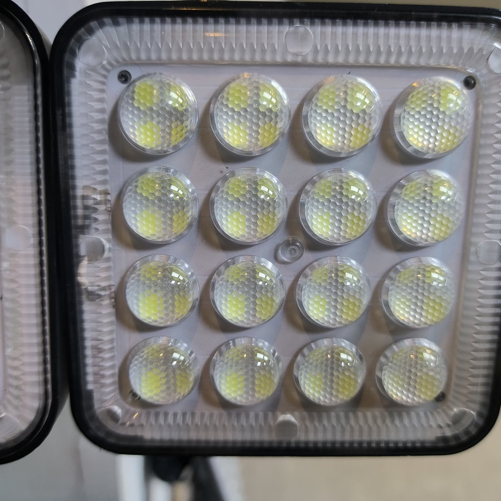 Sun Harbour | Solar Garden Wall Light | Waterproof 100W LED | Outdoor Solar Front Door Light | 3 Head Adjustable Flood Light | Sun Harbour Energy BD100