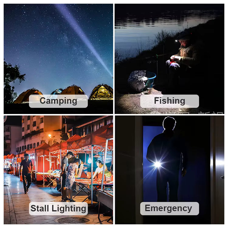 Sun Harbour | Solar LED Flood Light | USB Rechargeable Power Bank | Portable Camping Led Solar Flashlight | Emergency Camping Light | SunHarbour D-Series D8