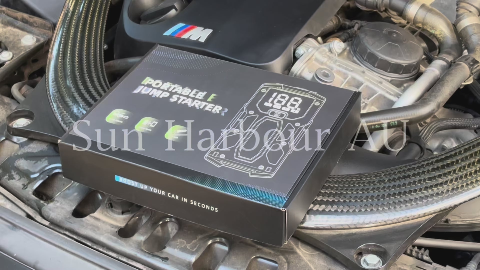 Sun Harbour | 800A Jump Starter | Premium Car Battery Booster | 7.2AH Power Bank | Emergency Light | 3-in-1 Compact Kit - Sun Harbour Energy video showcase